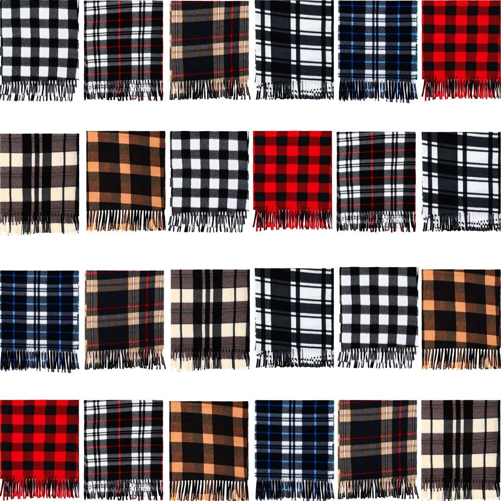 9803 Winter Fleece Scarves Bulk for Homeless Donations Warm Neck Scarf